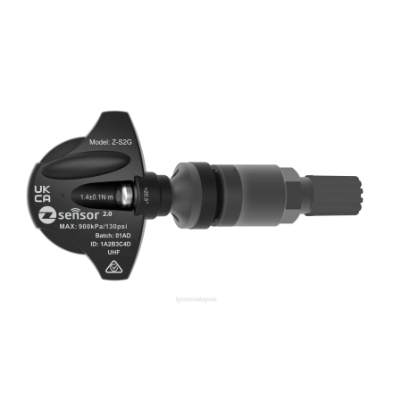 TP8T53 penderia tpms penggantian oe holden - oe p/n 95712232, 13598773 freq 433mhz Best TPMS Malaysia batang injap logam - kelabu gelap
